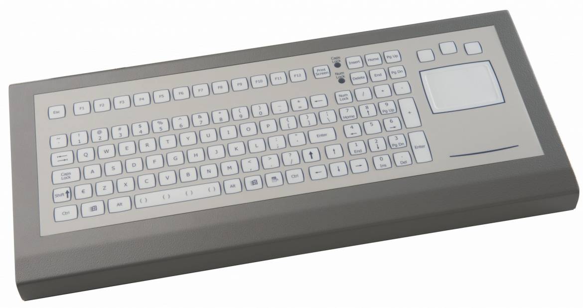 105 taster Industri tastatur med indbygget touchpad